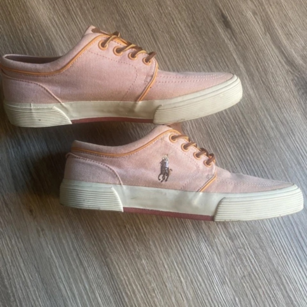 Polo by Ralph Lauren salmon color Canvas Low-Top Sneakers